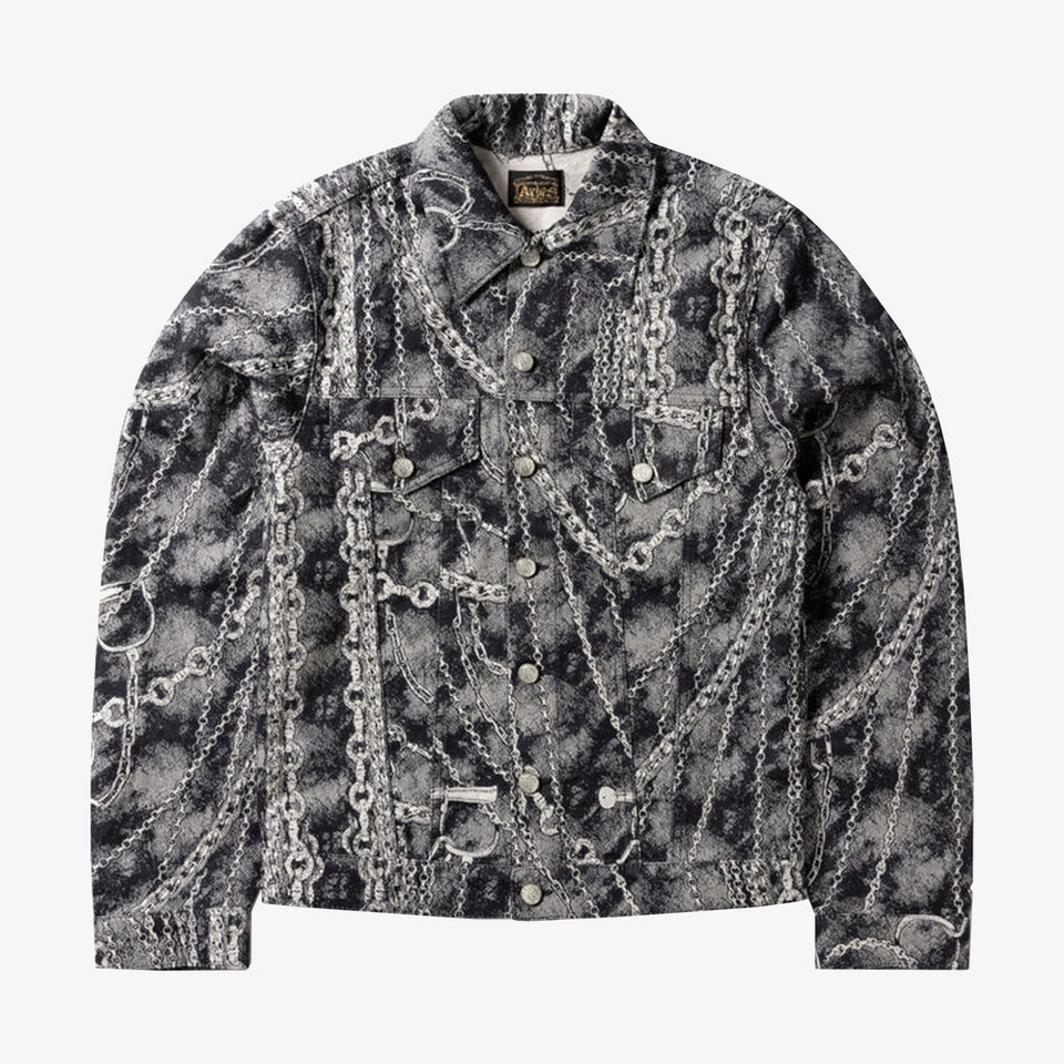 Chains Jacquard Trucker Jacket