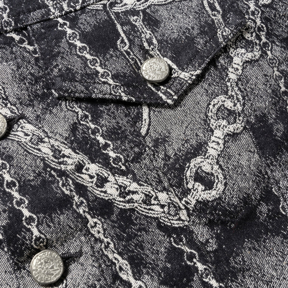 Chains Jacquard Trucker Jacket