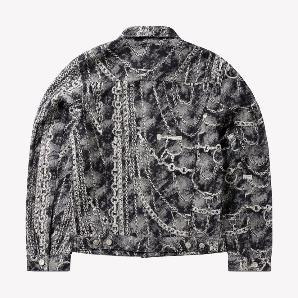 Chains Jacquard Trucker Jacket