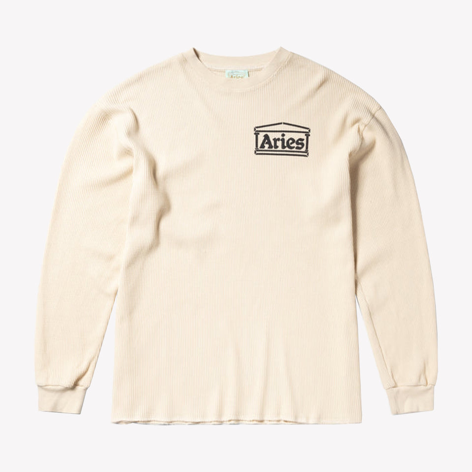 Waffle LS Tee Ecru