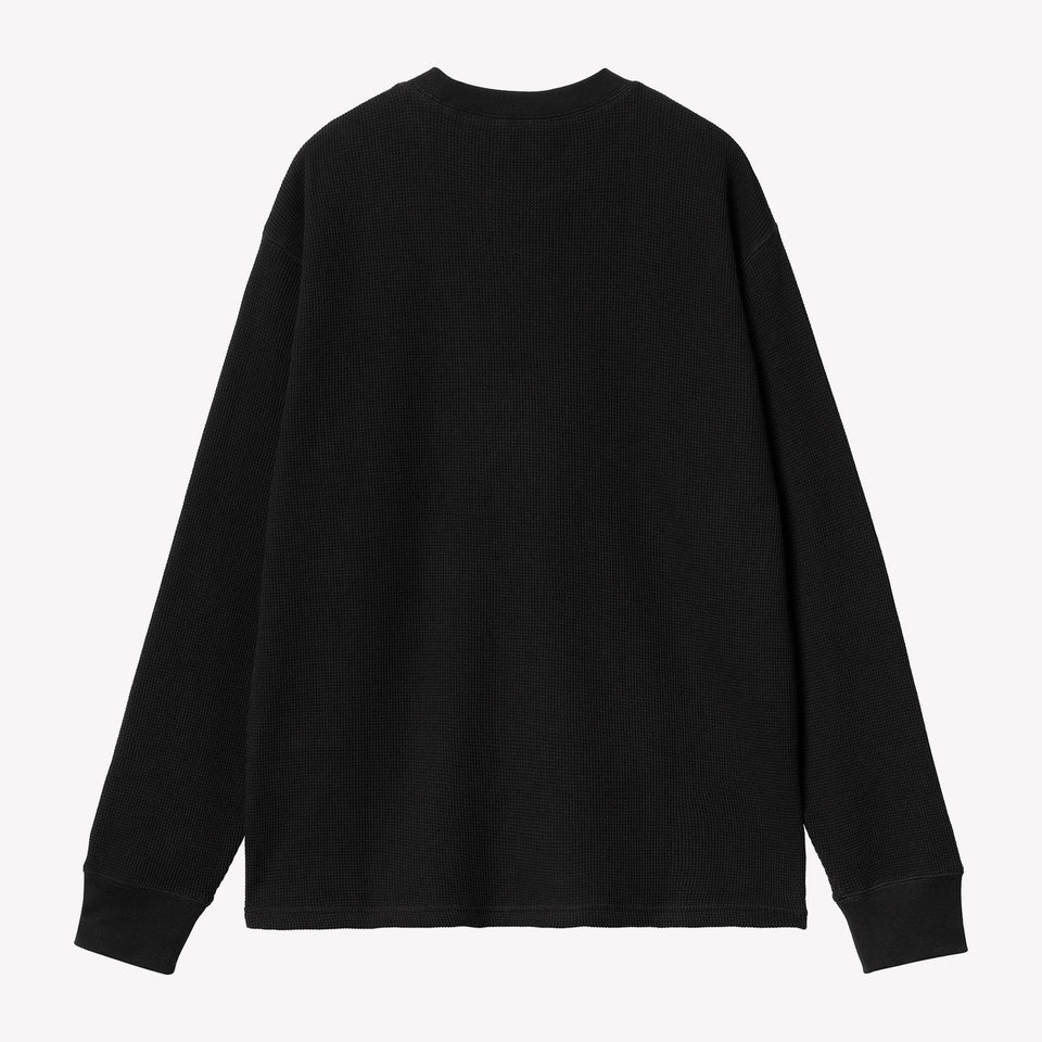 LS Basic Script Waffle T-Shirt Black