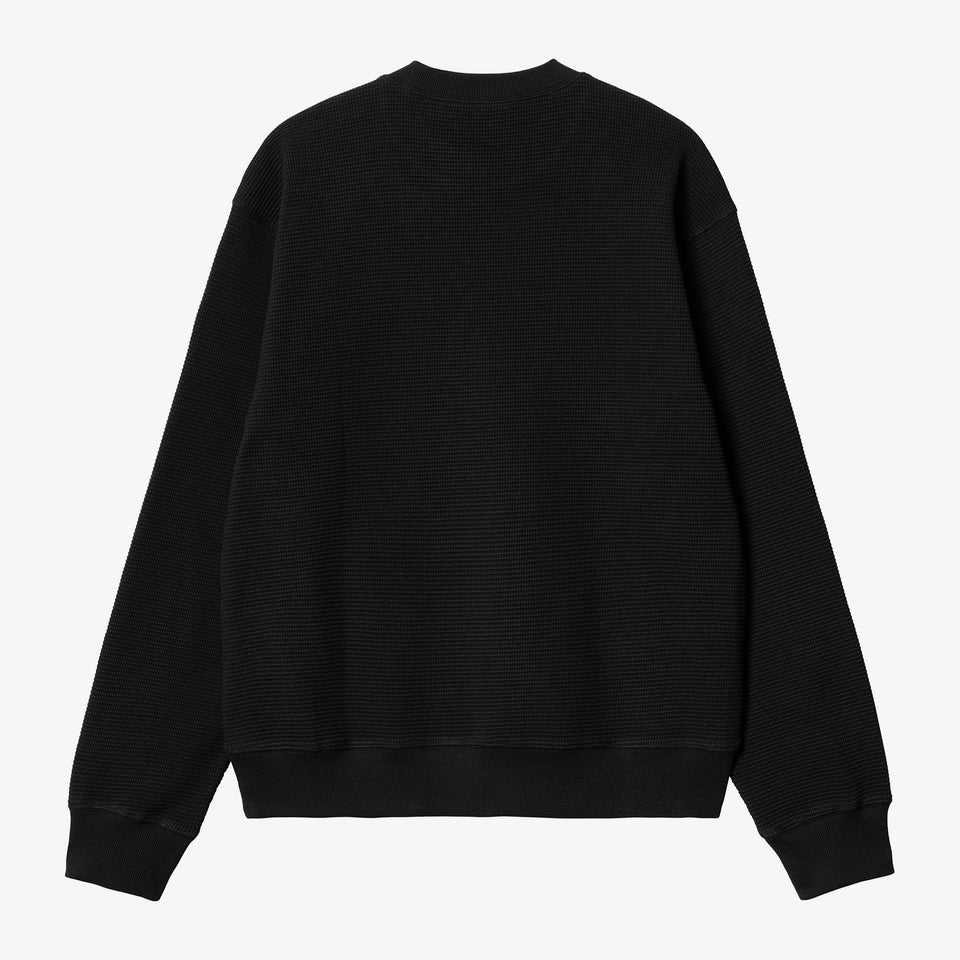 Main Basics Waffle Sweat Black