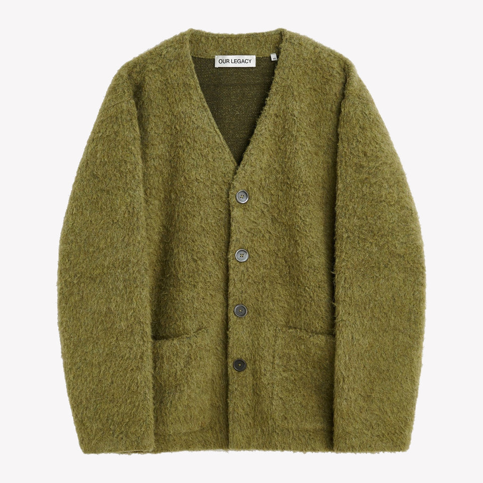 Cardigan Fresh Moss Wool