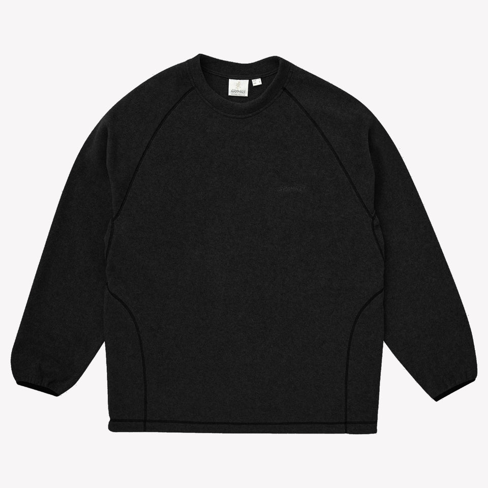 Fleece Raglan Crew Black