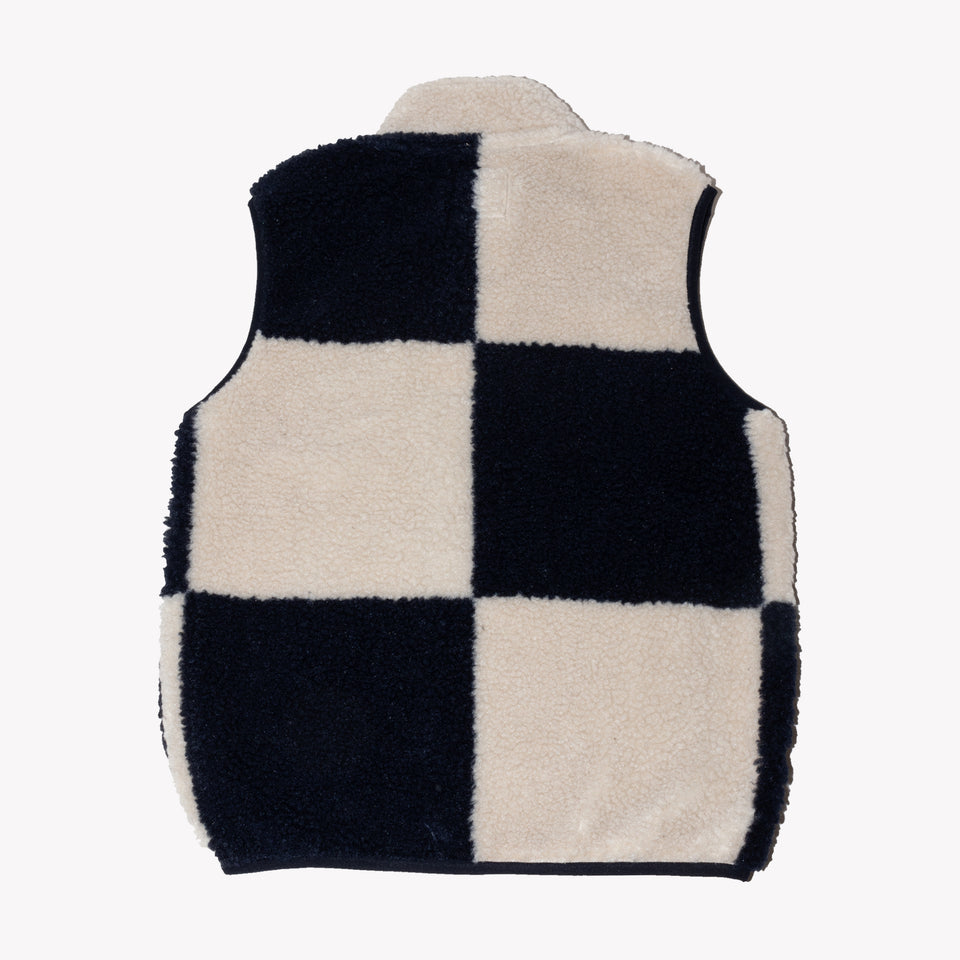 Checkered Sherpa Vest