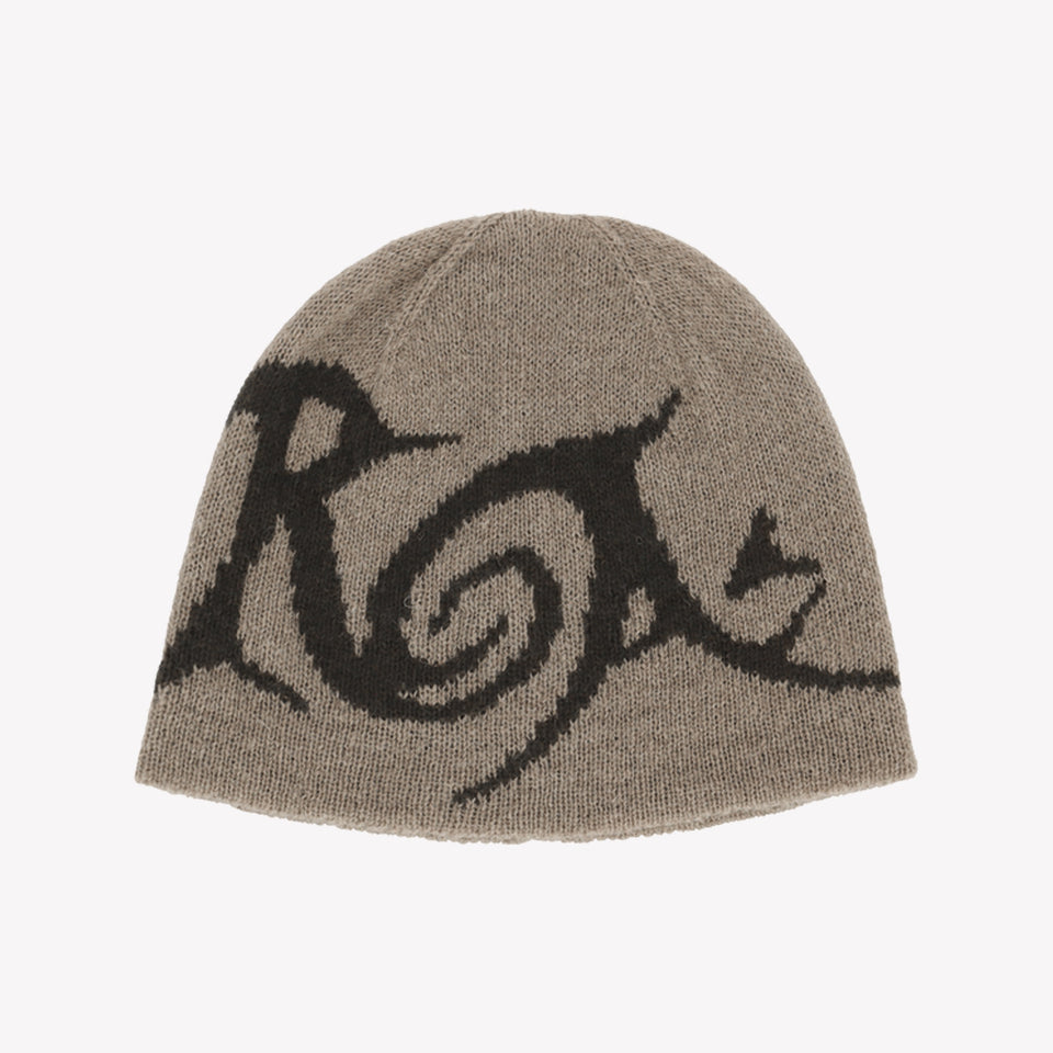 Graphic Beanie Taupe