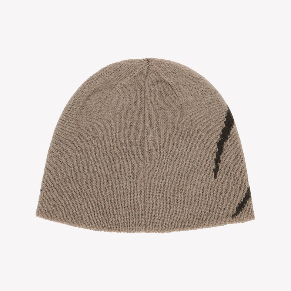 Graphic Beanie Taupe