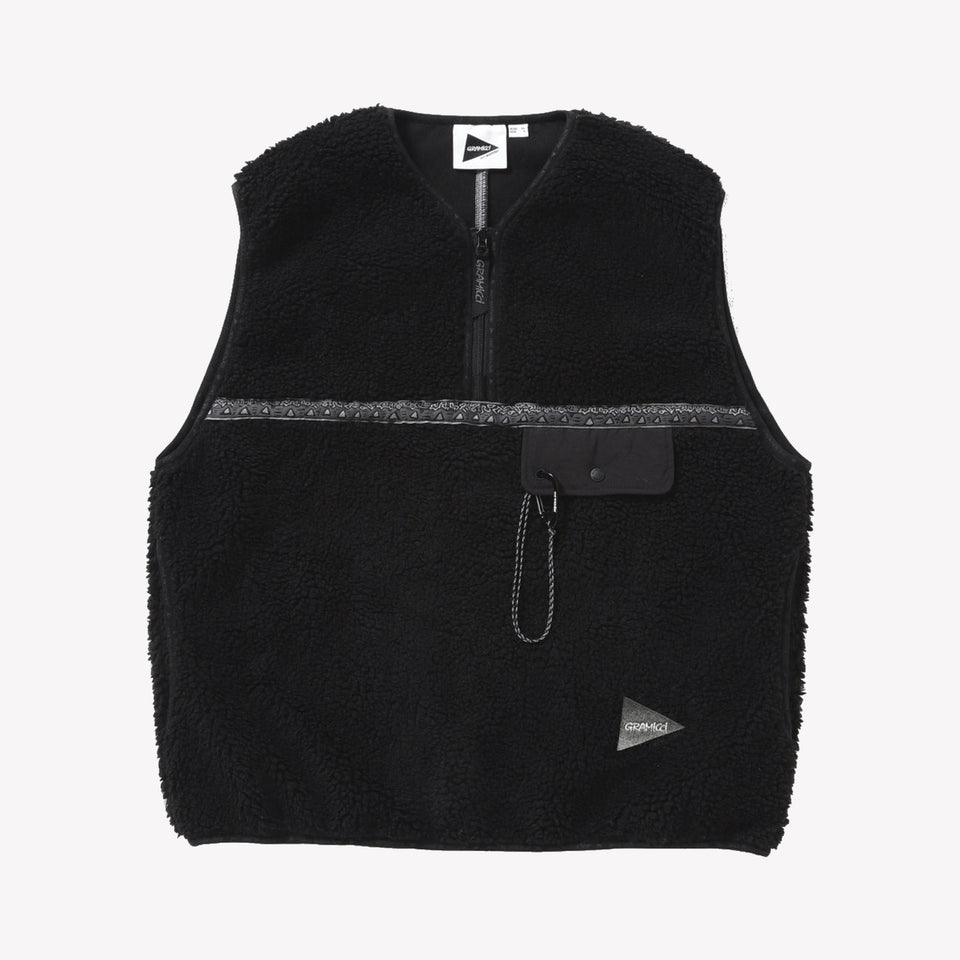 x And Wander JQ Fleece Vest Black