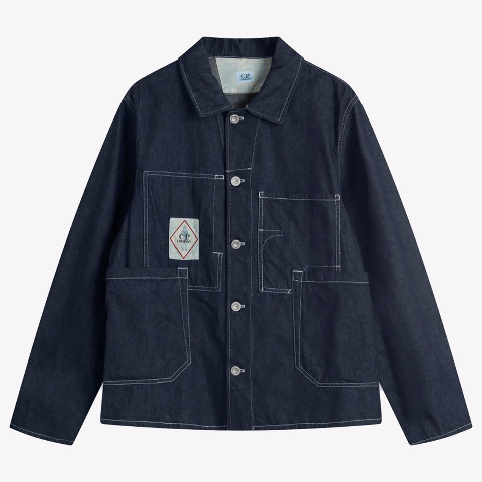 3/1 Plated Denim Chore Coat Indigo