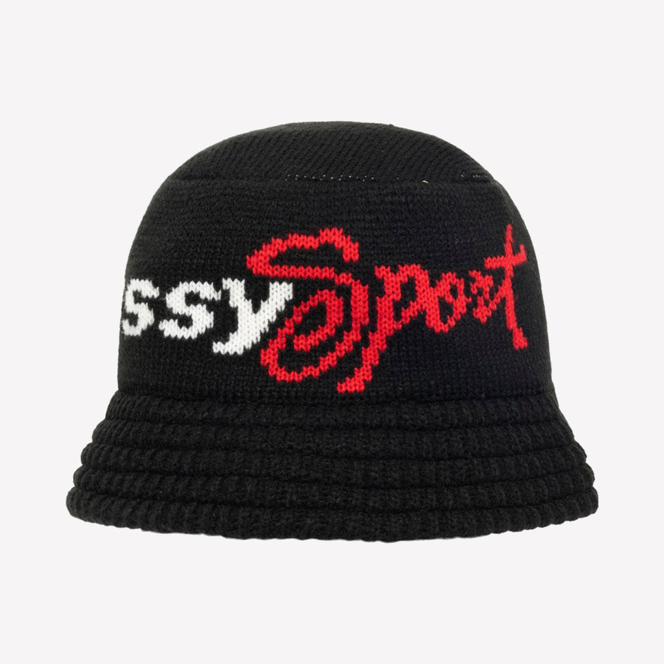 Knit Sport Bucket Black