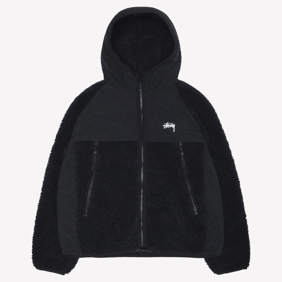 Sherpa Paneled Hooded Jacket