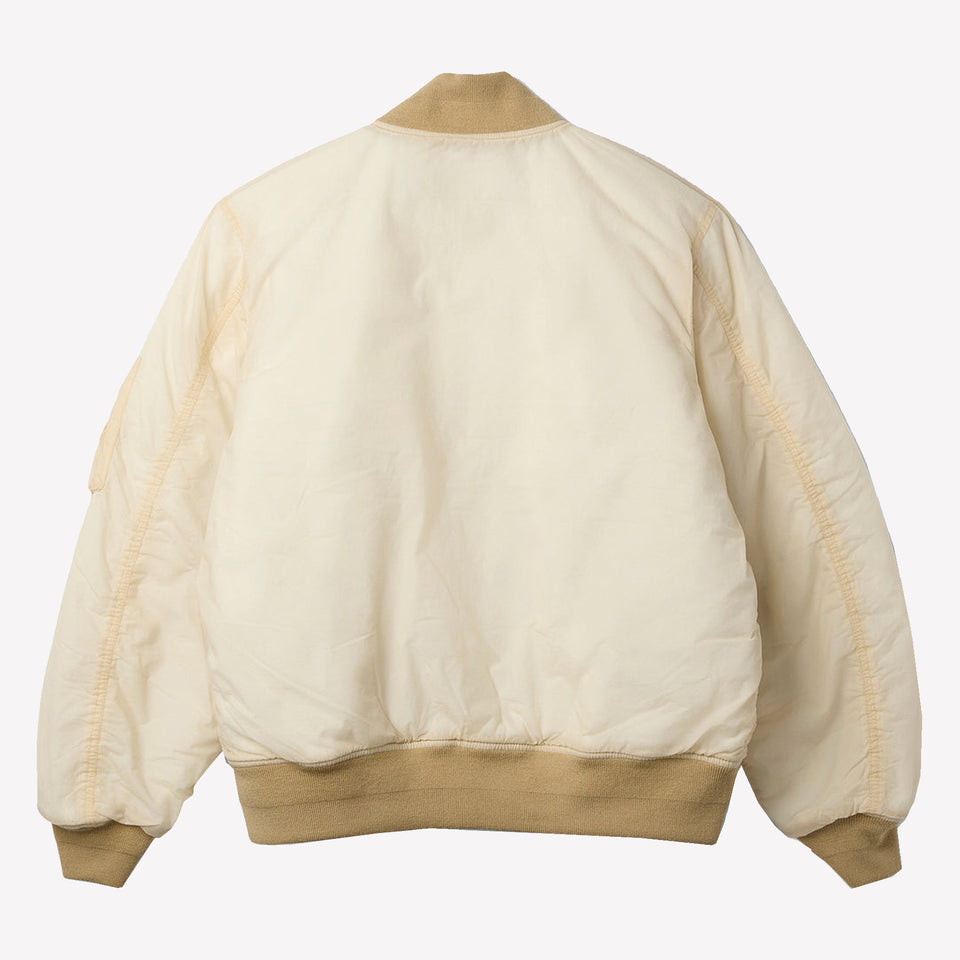 Quilted Bomber Waxed Cream