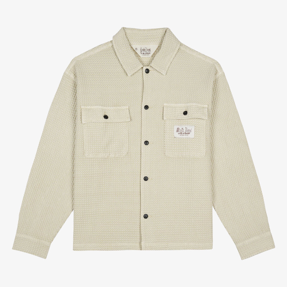 Waffle Button Front Shirt