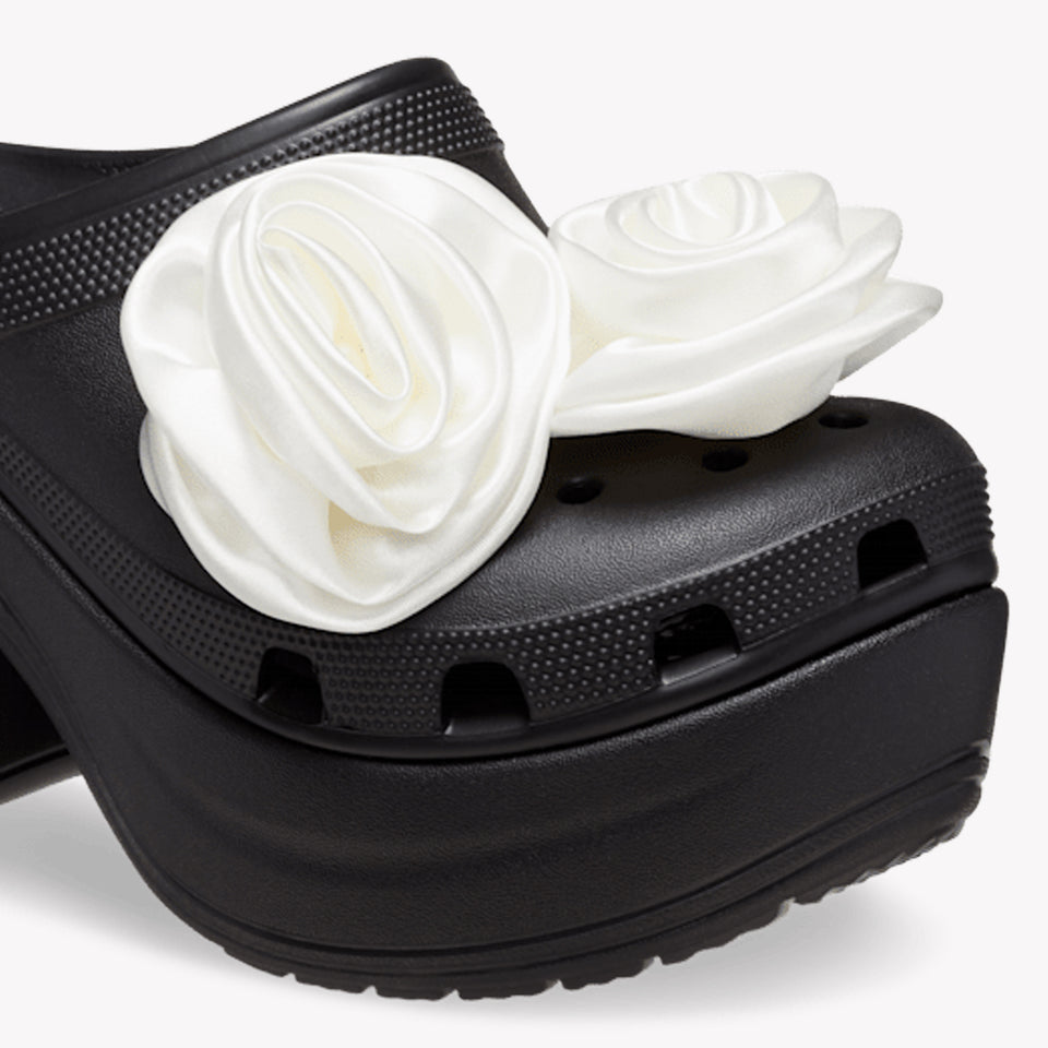 Siren Rosette Clog Black