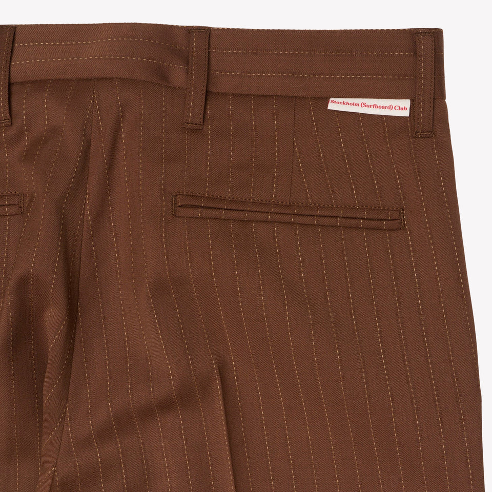 Sune Brown Pinstripe