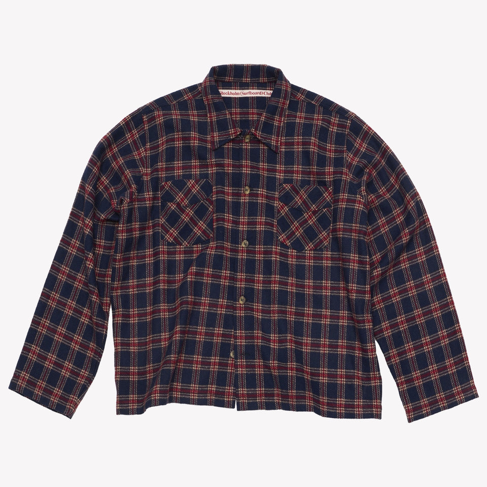 Club Overshirt Red/Blue Check