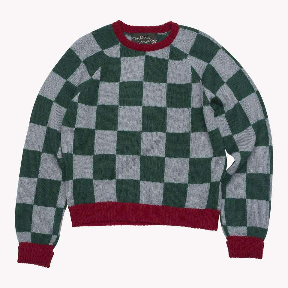 Rag Check Sweater Green/Red