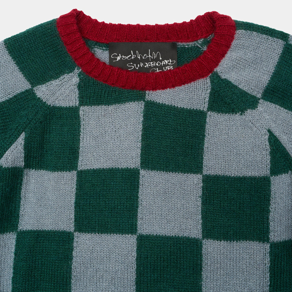 Rag Check Sweater Green/Red