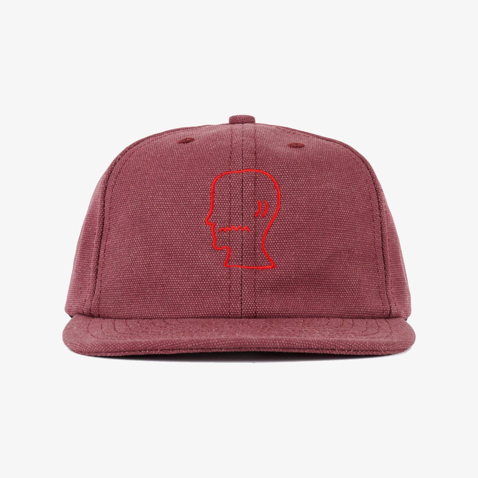 Washed Twill Logohead Hat Raspberry