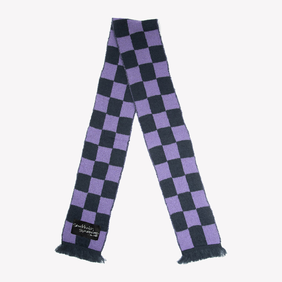 Umi Purple Check Scarf