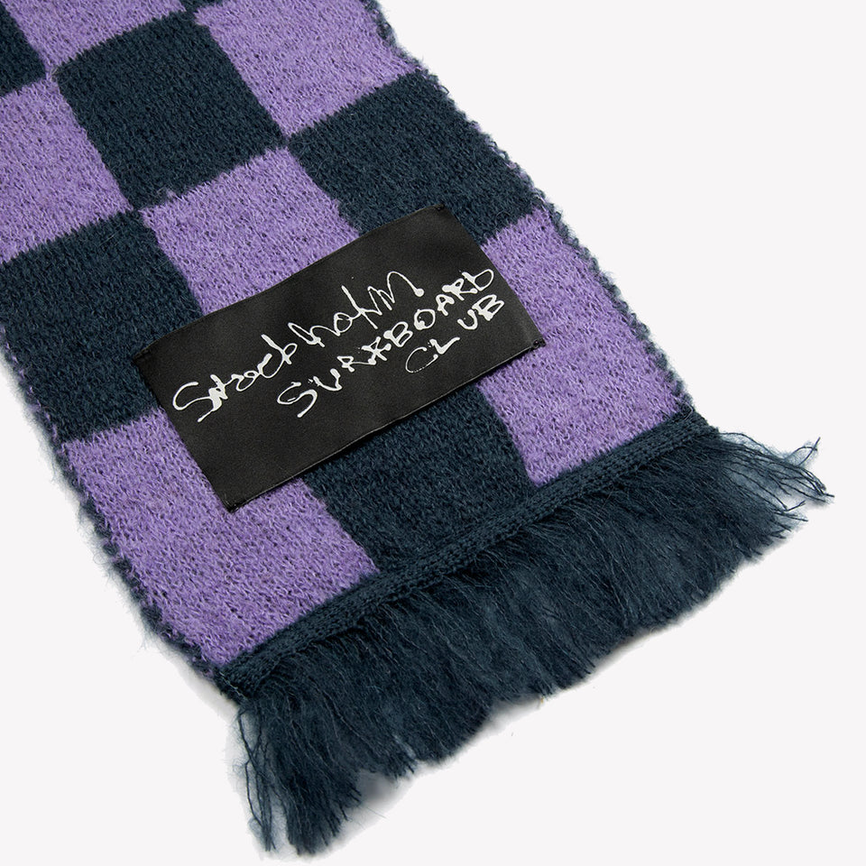 Umi Purple Check Scarf